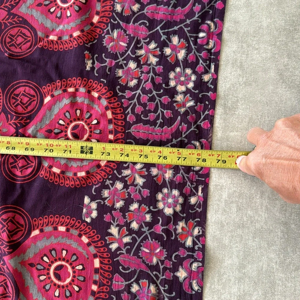 Gently Used Indian Bohemian Mandala Large Purple Printed Wall Decor Tapestry